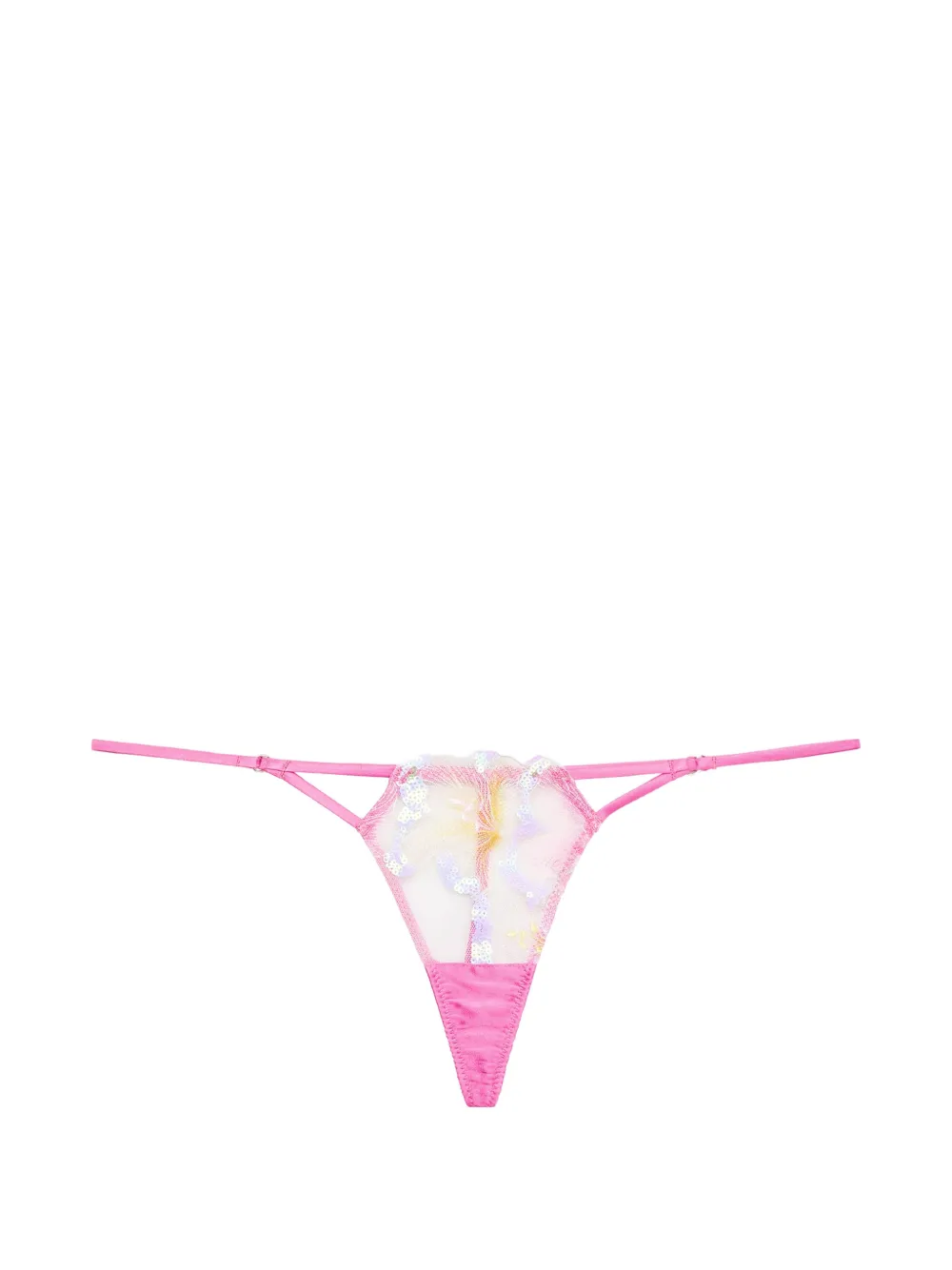 Fleur Du Mal Hibiscus sequin g-string