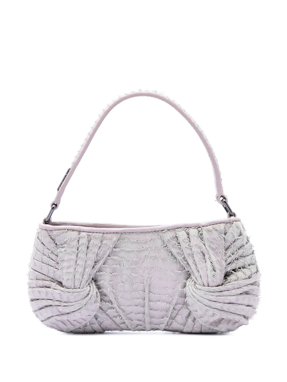 Burberry Pre-Owned 2000-2017 Prorsum Leather Fringed shoulder bag - Purple