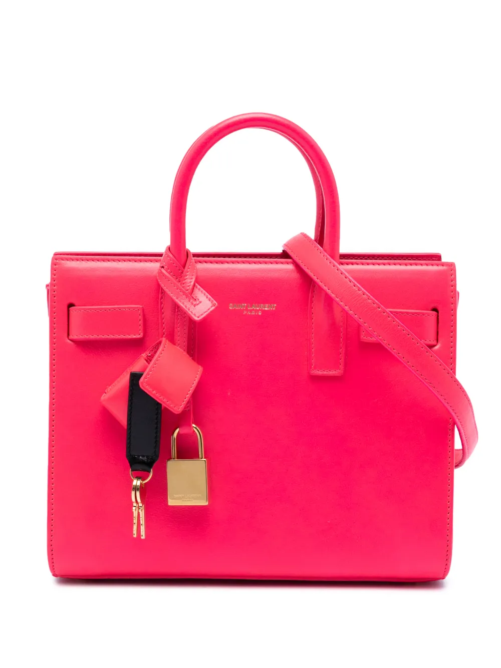 Saint Laurent Pre-Owned 2014 Nano Leather Sac De Jour satchel - Rosa
