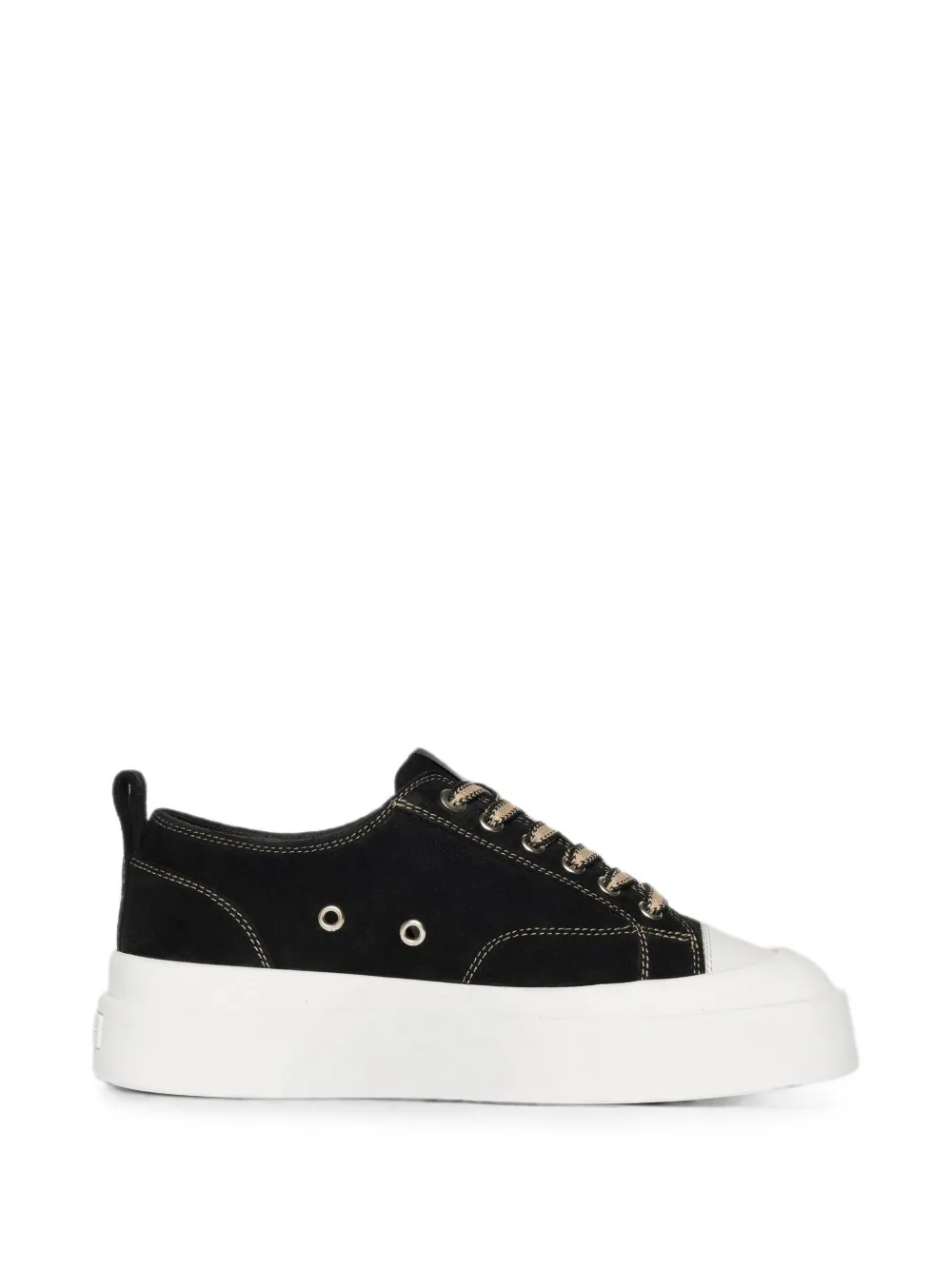 Manière De Voir Vienna contrast-stitch sneakers - Schwarz