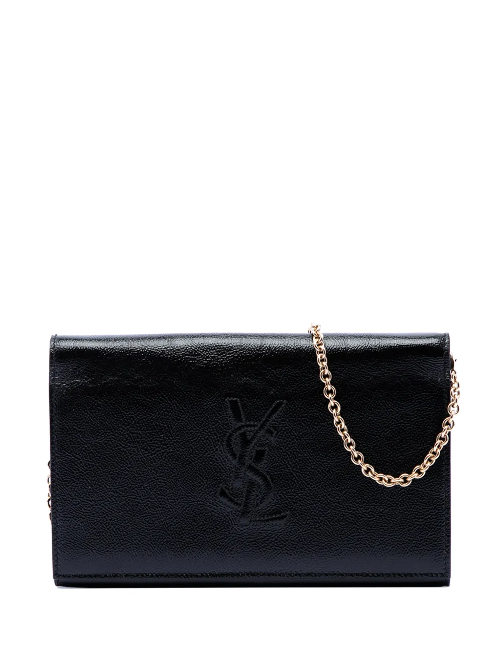Saint Laurent Pre-Owned 20th Century Crinkled Calfskin Belle de Jour Chain Clutch shoulder bag - Nero