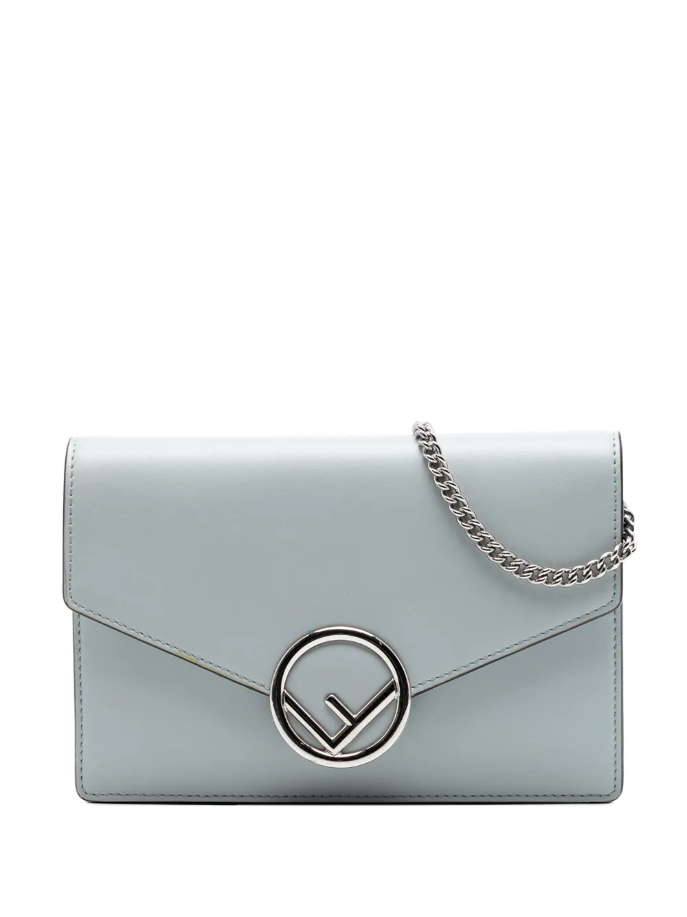 Fendi Pre-Owned 2010-2026 Leather F Is Fendi Envelope Wallet On Chain crossbody bag - Grigio