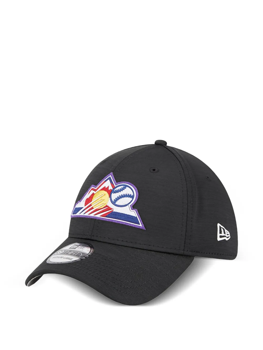 NEW ERA CAP 39THIRTY Colorado Rockies pet Zwart