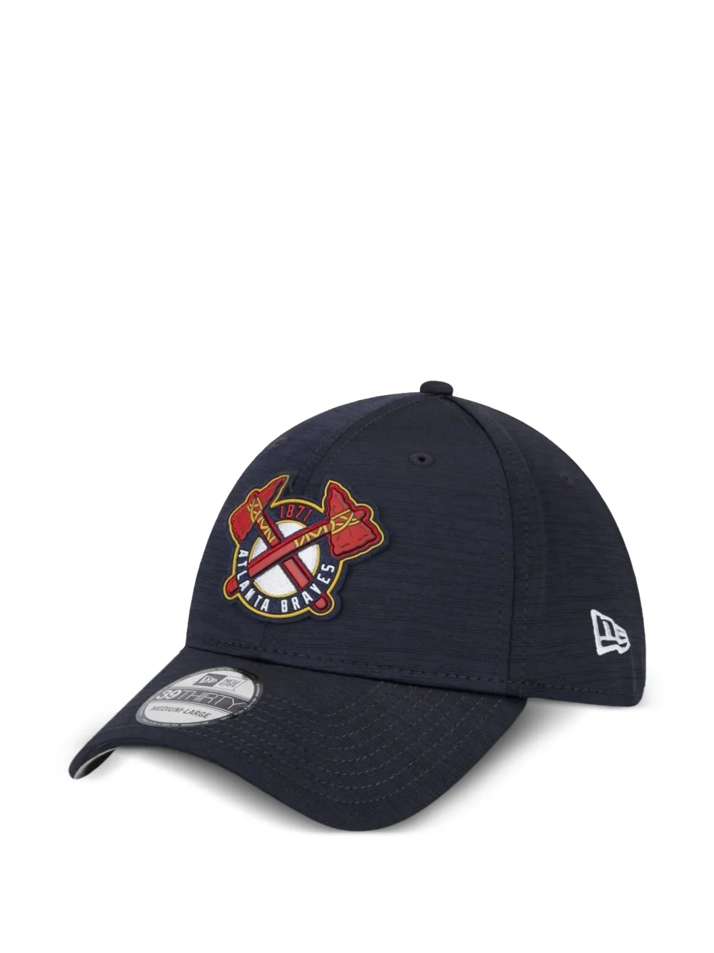 NEW ERA CAP 39THIRTY Atlanta Braves Clubhouse Flex Fit pet Zwart