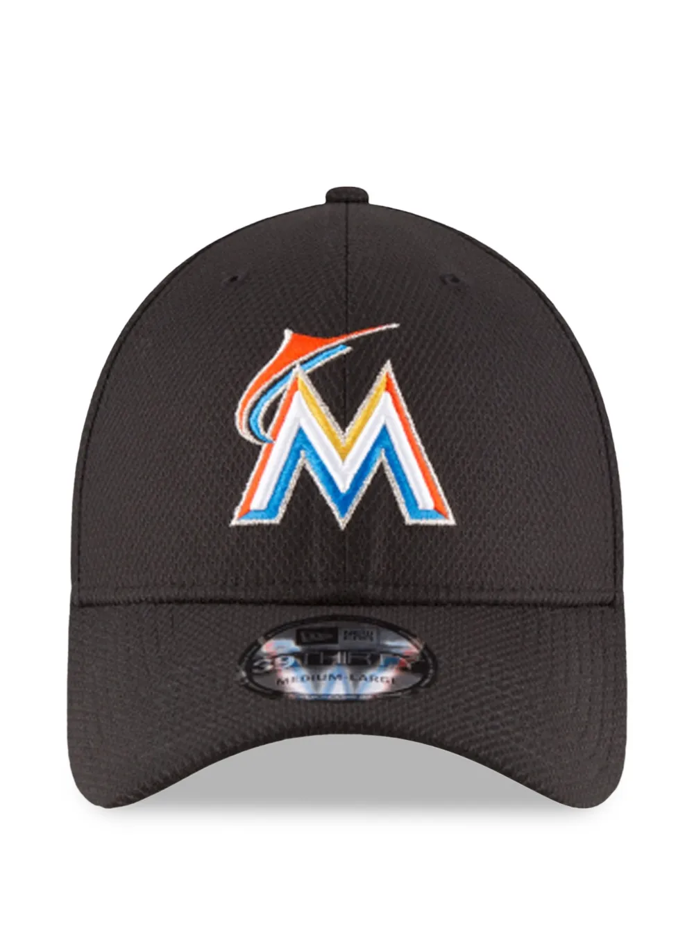 NEW ERA CAP 39THIRTY Miami Marlins Baseballkappe - Schwarz