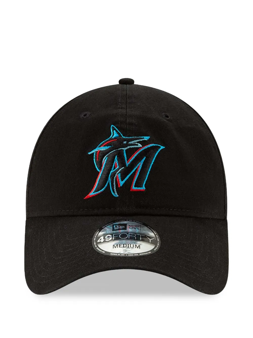 NEW ERA CAP 49FORTY Miami Marlins Baseballkappe - Schwarz