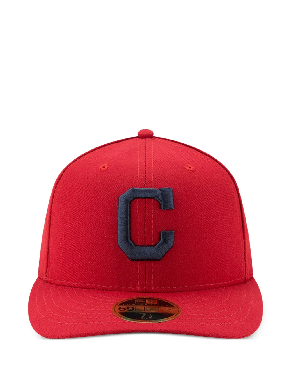NEW ERA CAP 59FIFTY Cleveland Indians Low Profile Authentic Fitted Baseballkappe - Rot