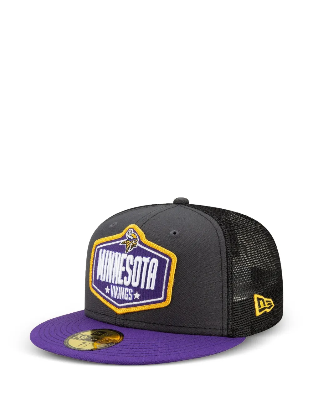 NEW ERA CAP 59FIFTY pet met mesh vlak Zwart