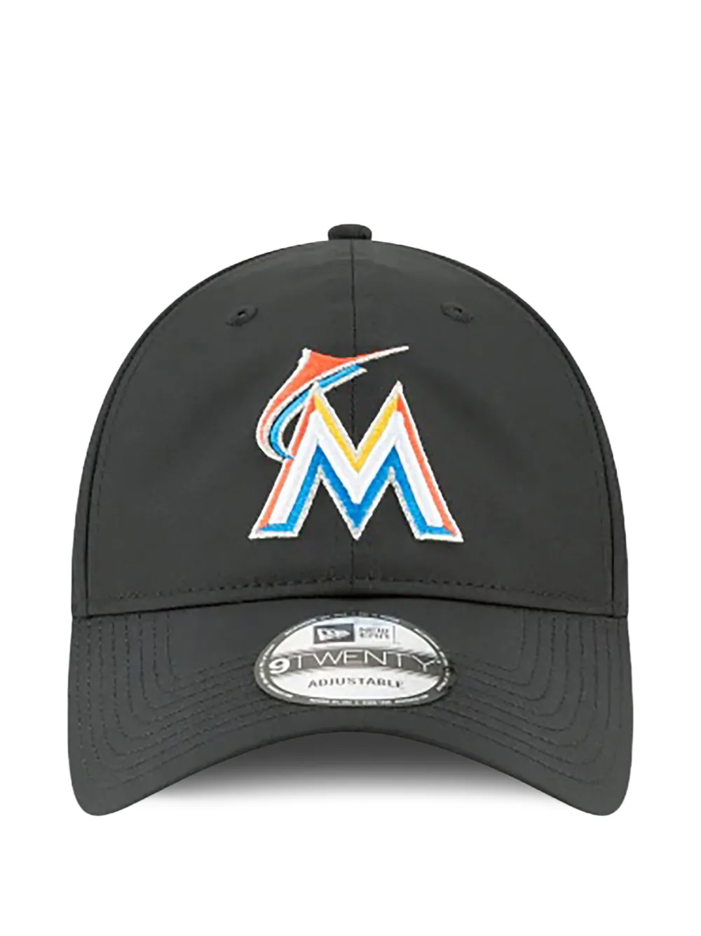 NEW ERA CAP 9트웬티 마이애미 말린 퍼프 피브 퍼포레이티드 패널 캡 모자 | 블랙 | Image 1