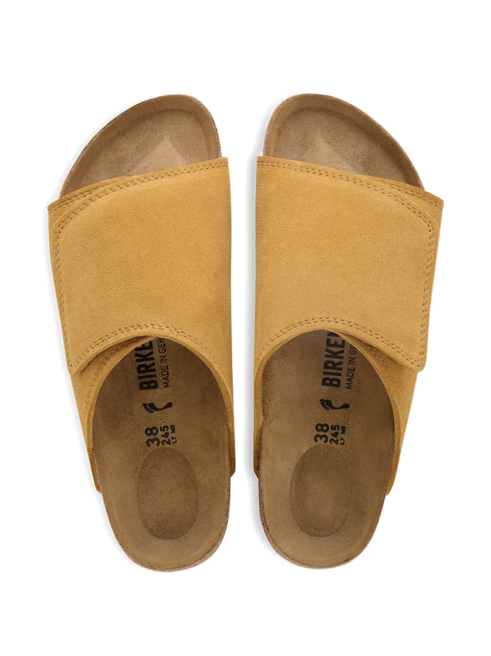 Birkenstock Solana VL suède sandalen met klittenband Bruin