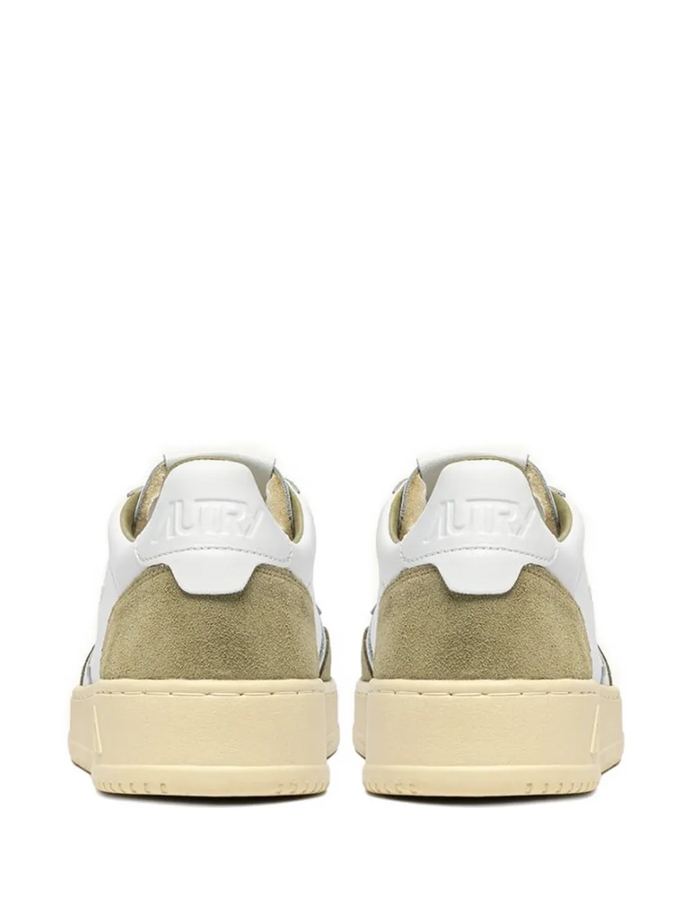 Autry Medalist panelled leather sneakers Wit