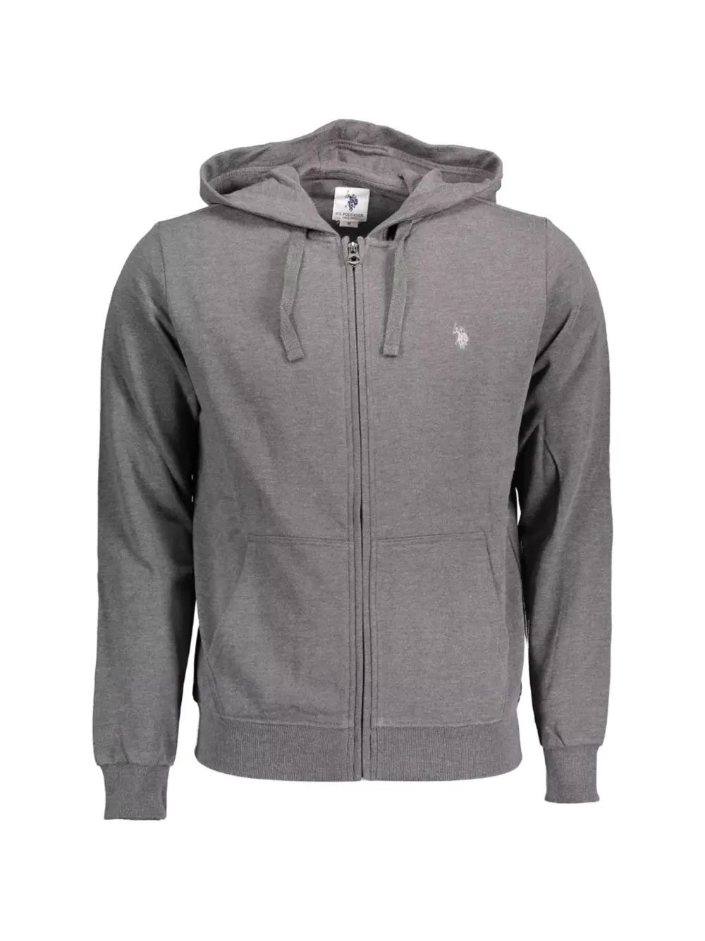 U.S. POLO ASSN. logo-embroidered zip-up sweatshirt