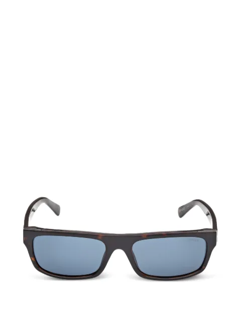 GUESS EYEWEAR tortoiseshell-effect rectangle-frame sunglasses
