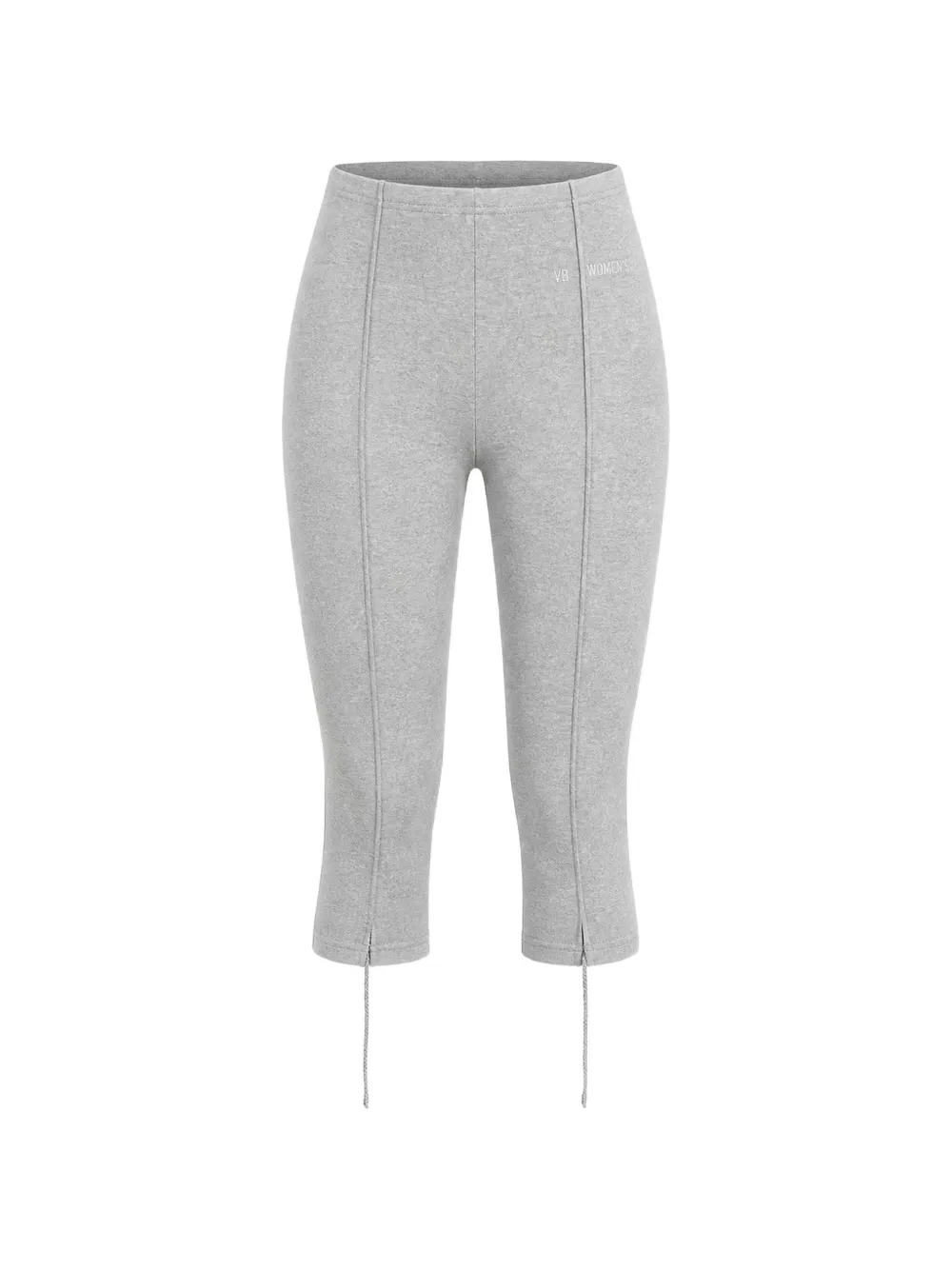 VETEMENTS drawstring-hem cropped trousers - Grigio