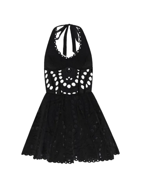 Charo Ruiz Ibiza Sandlight broderie-anglaise halterneck dress