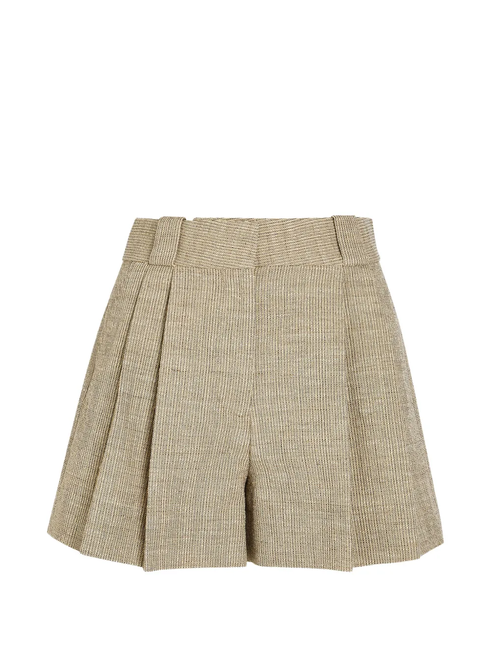 Blazé Milano pleated-design textured shorts - Toni neutri