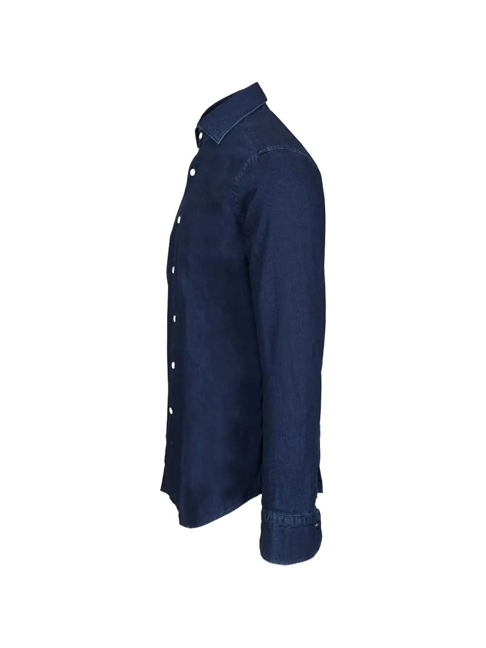Al Duca D Aosta 1902 Katoenen overhemd met donkere wassing Blauw