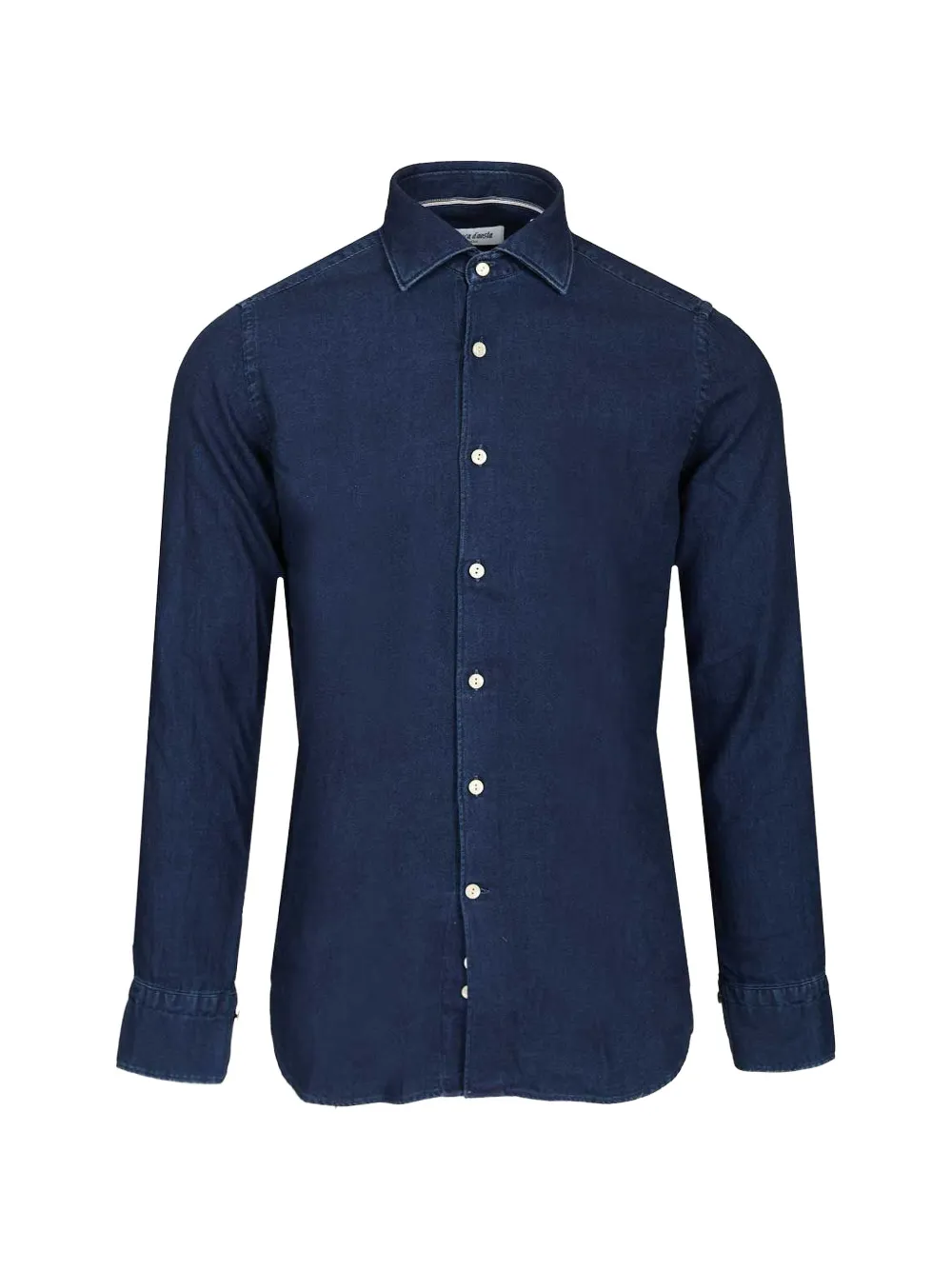 Al Duca D’Aosta 1902 dark-wash cotton shirt - Blu