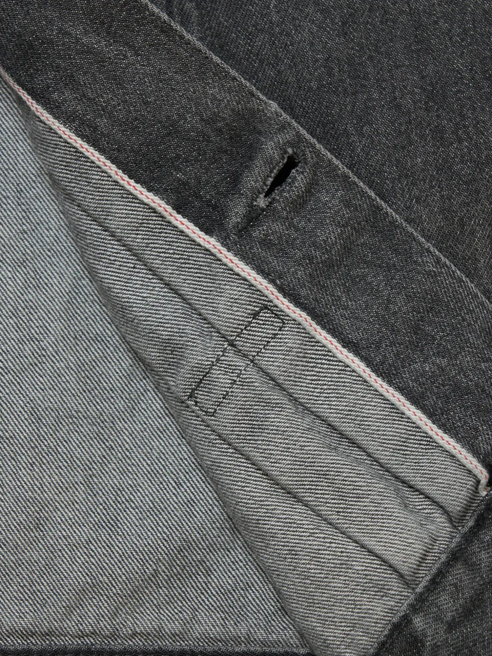 Woolrich Outdoor Label selvedge denim jack Grijs