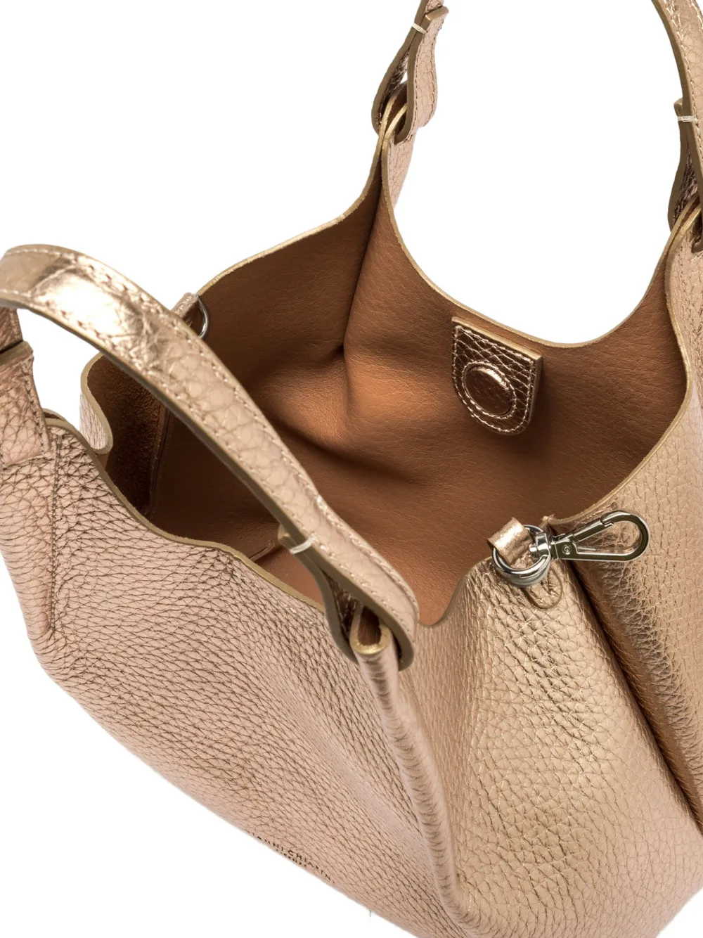 GIANNI CHIARINI Dua leren shopper Goud