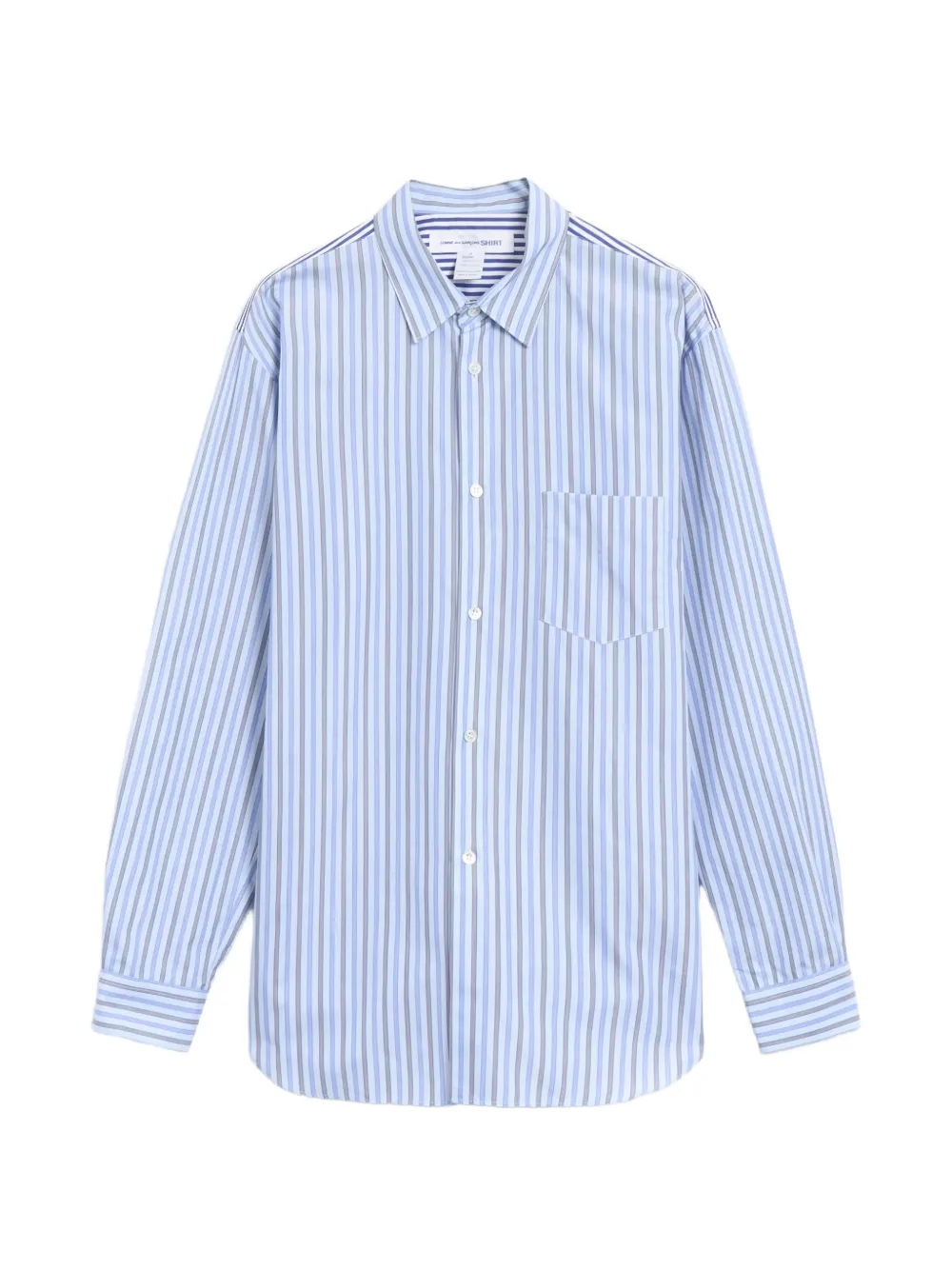 Comme Des Garçons Shirt striped long-sleeve shirt - Blu