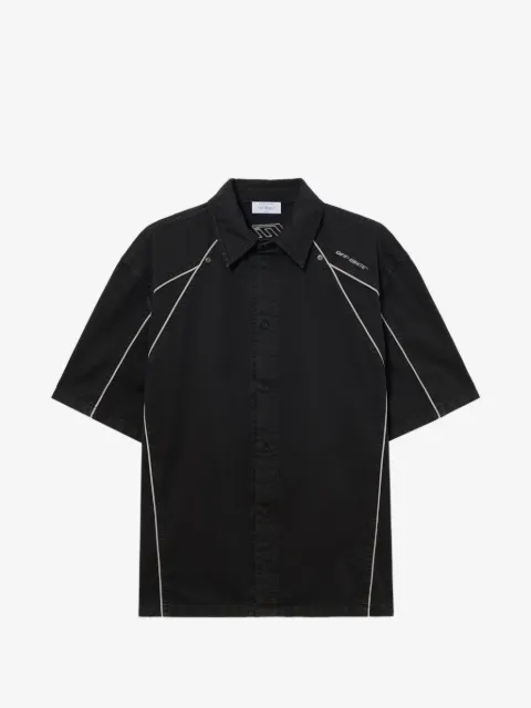 Off-White piped short-sleeve shirt
