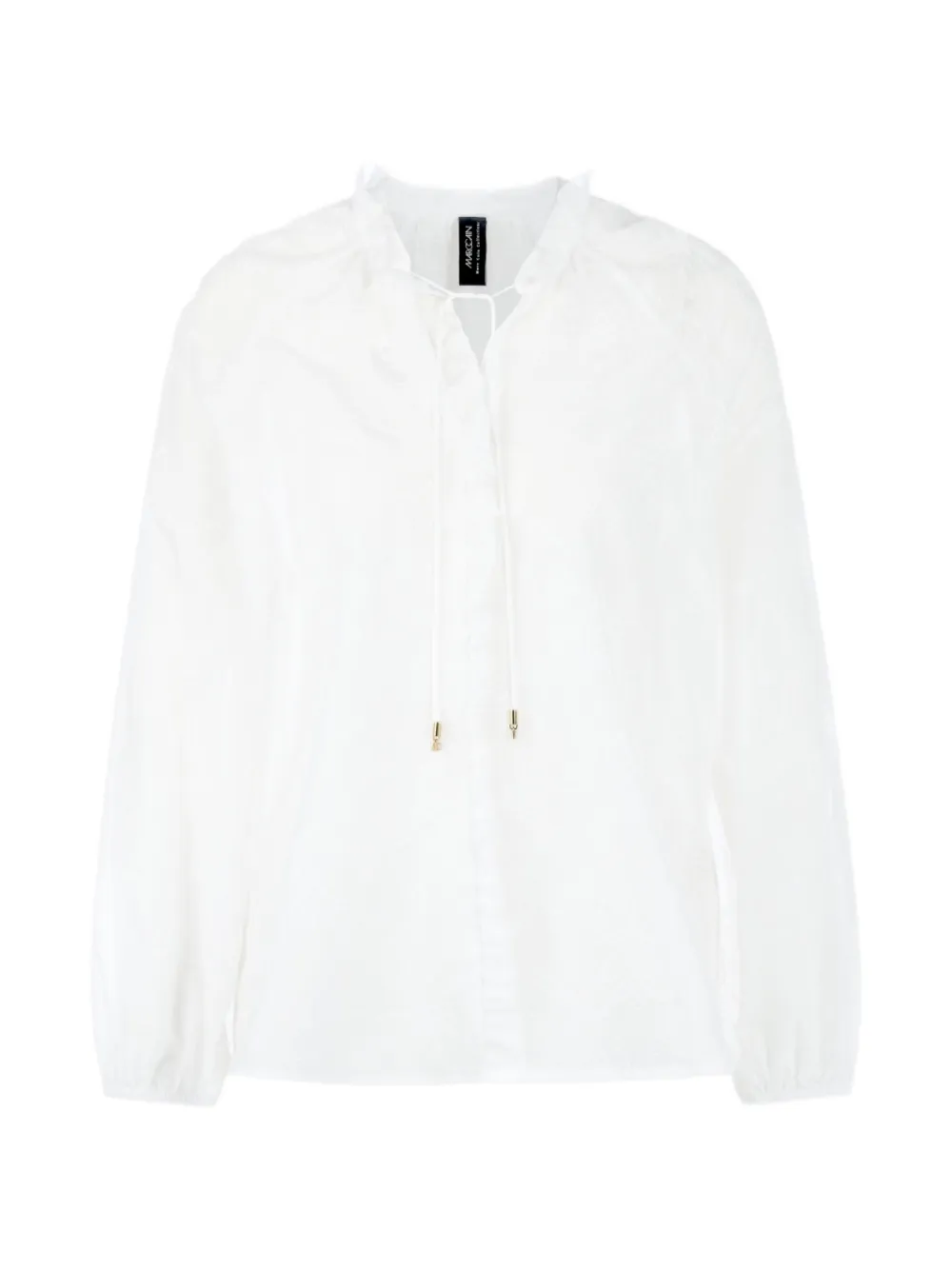 MARCCAIN ruffled tie-fastening blouse