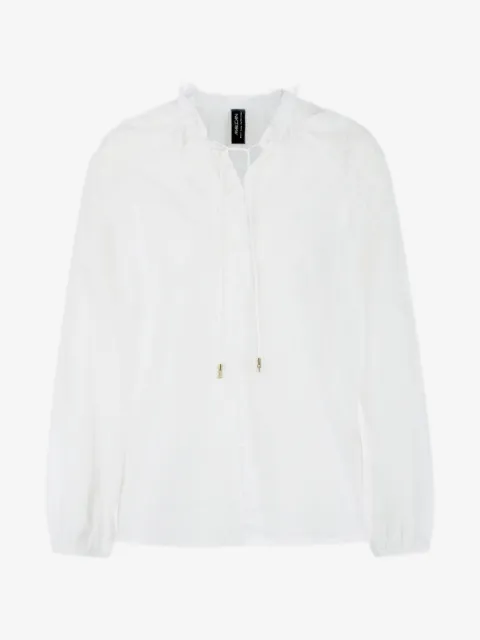 MARCCAIN ruffled tie-fastening blouse