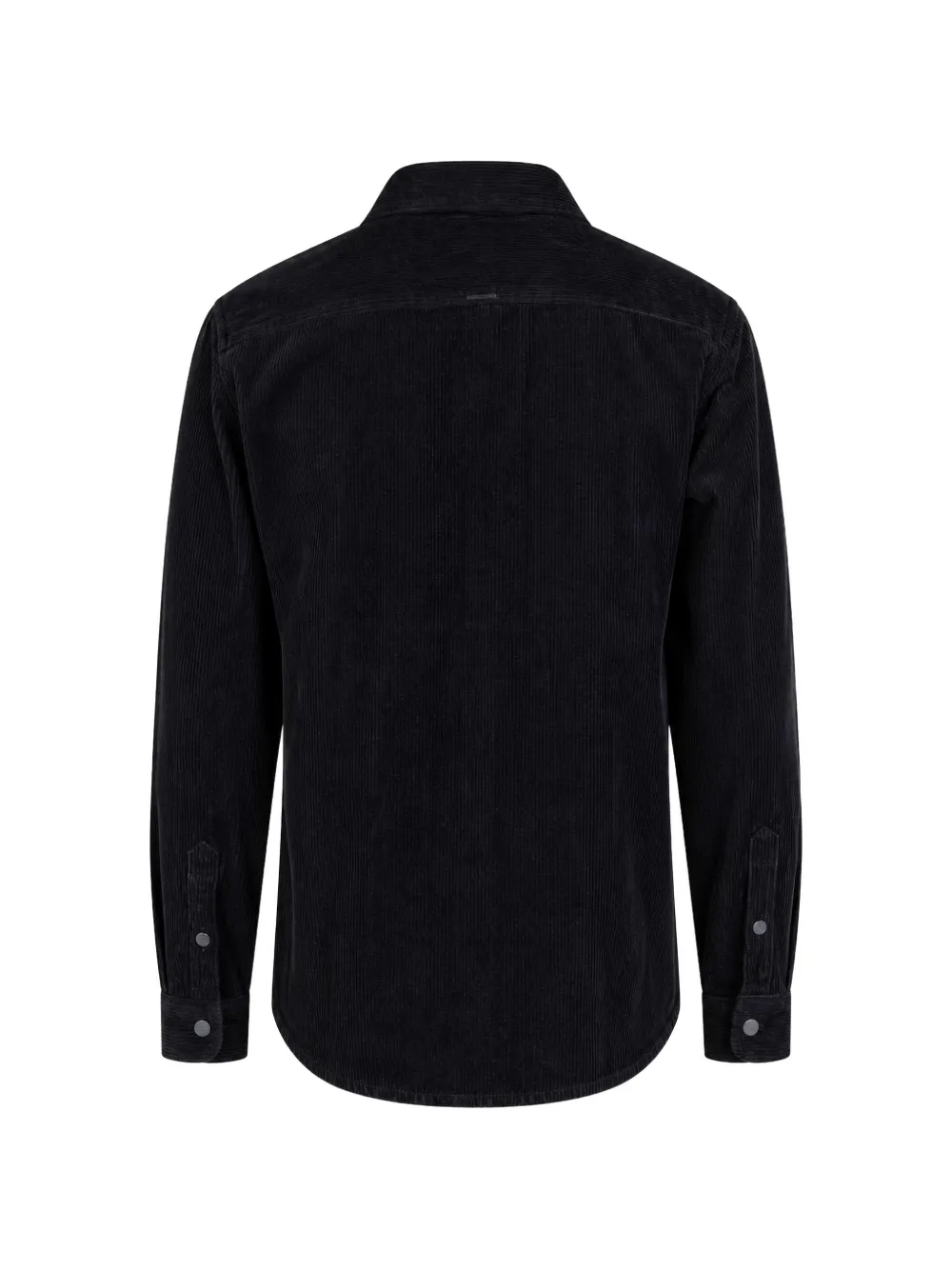 Antony Morato Button-up overhemd met ribfluwelen textuur Zwart