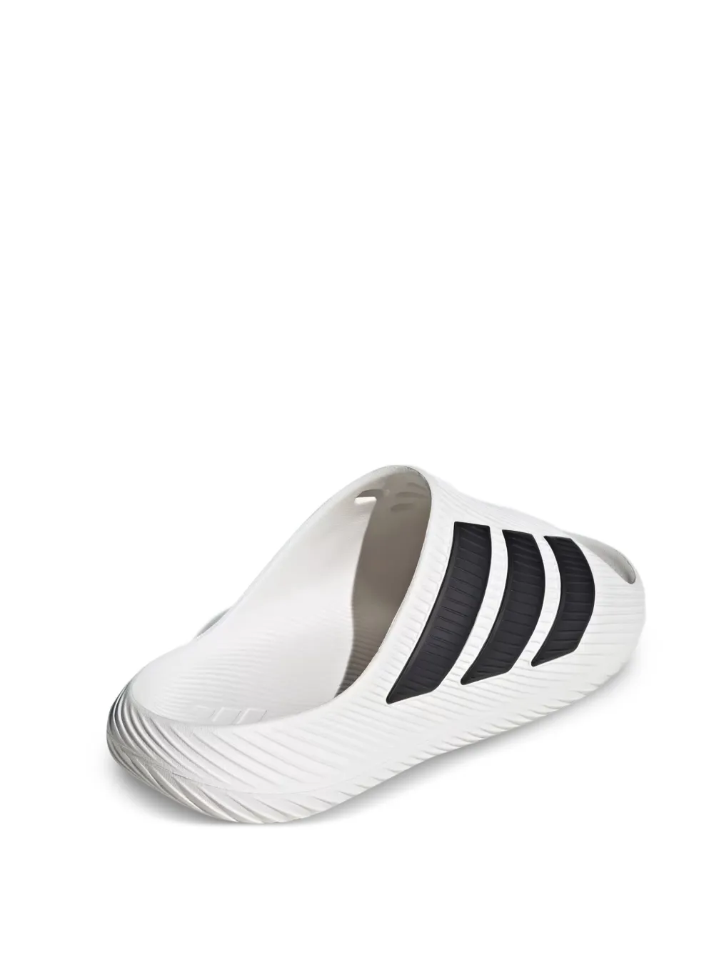 adidas Purechill gestreepte slippers Wit