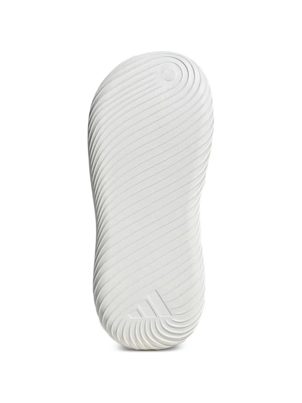 adidas Purechill gestreepte slippers Wit