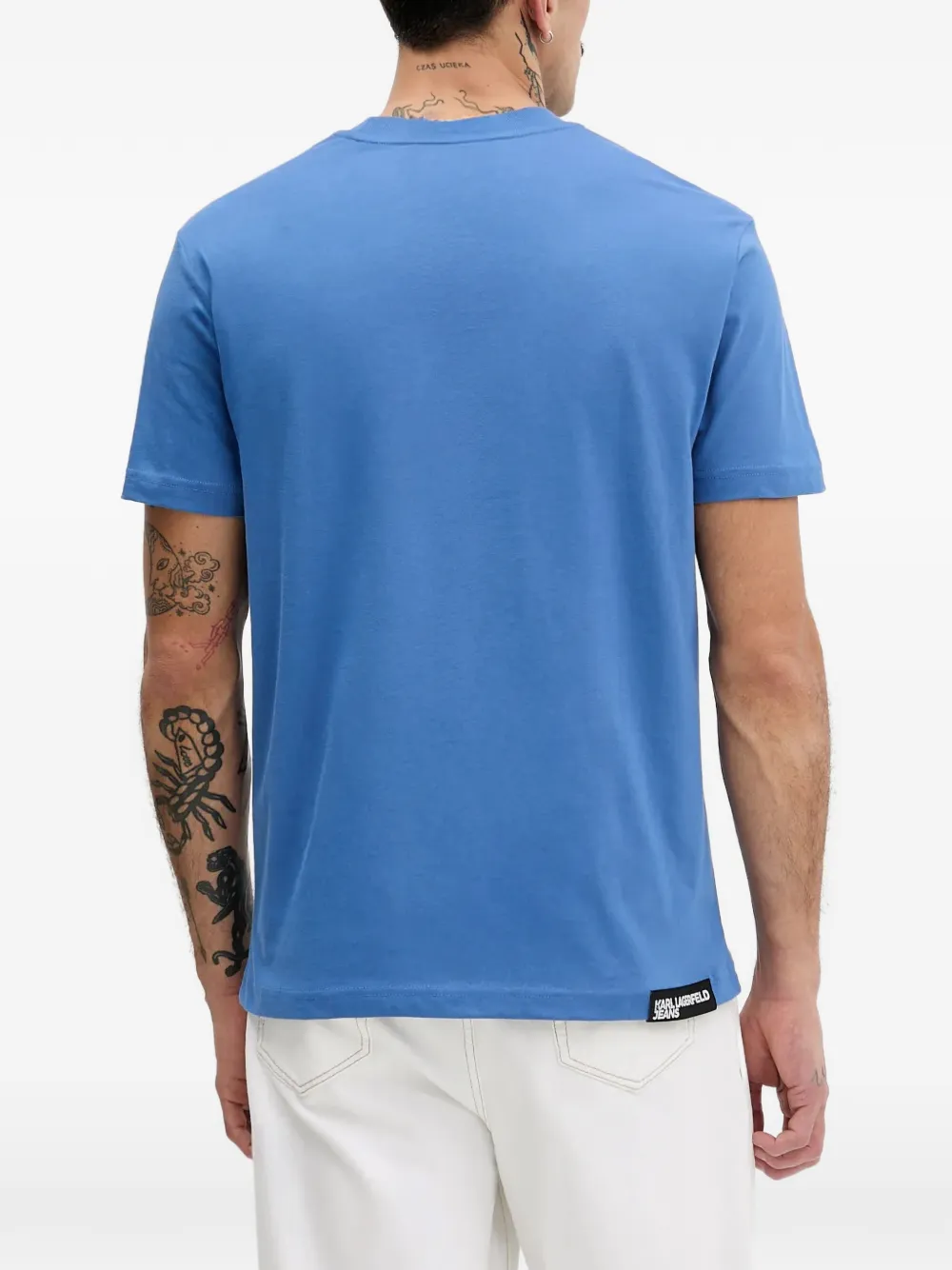 Karl Lagerfeld Jeans T-shirt met logoprint Blauw