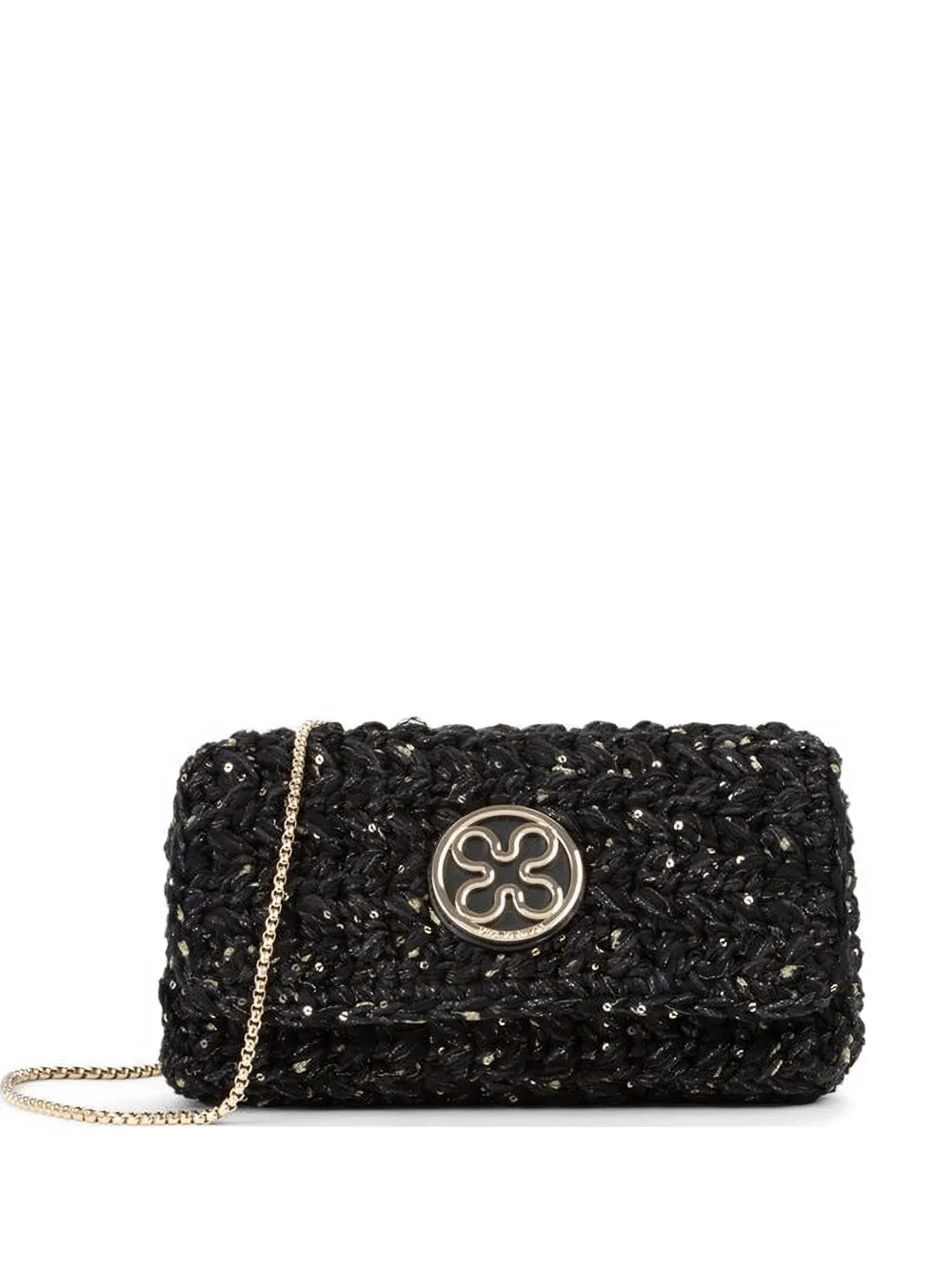 V°73 Pattina Greta sequined cross body bag - Nero
