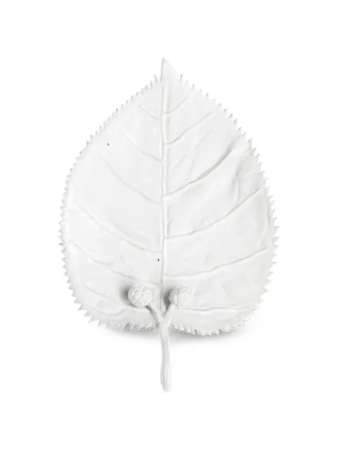 Astier De Villatte bandeja decorativa con motivo de hoja de mora