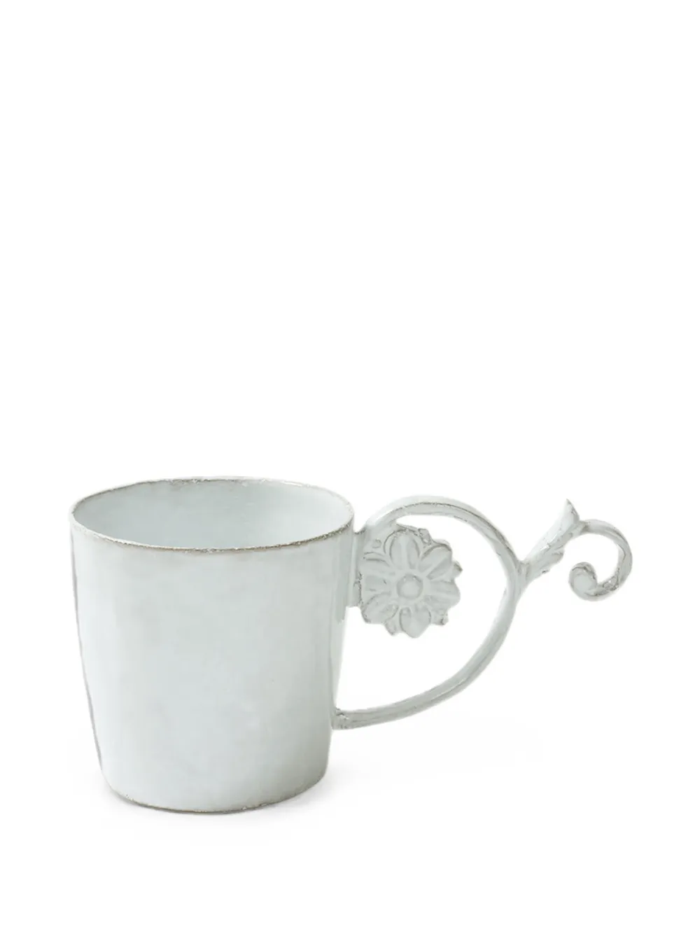 Astier De Villatte Emilie floral-detail coffee cup - Bianco