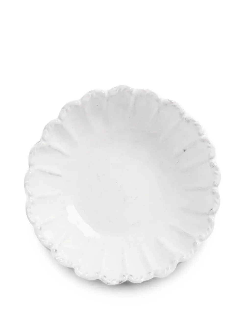 Astier De Villatte Pepito scalloped soup plate - Weiß