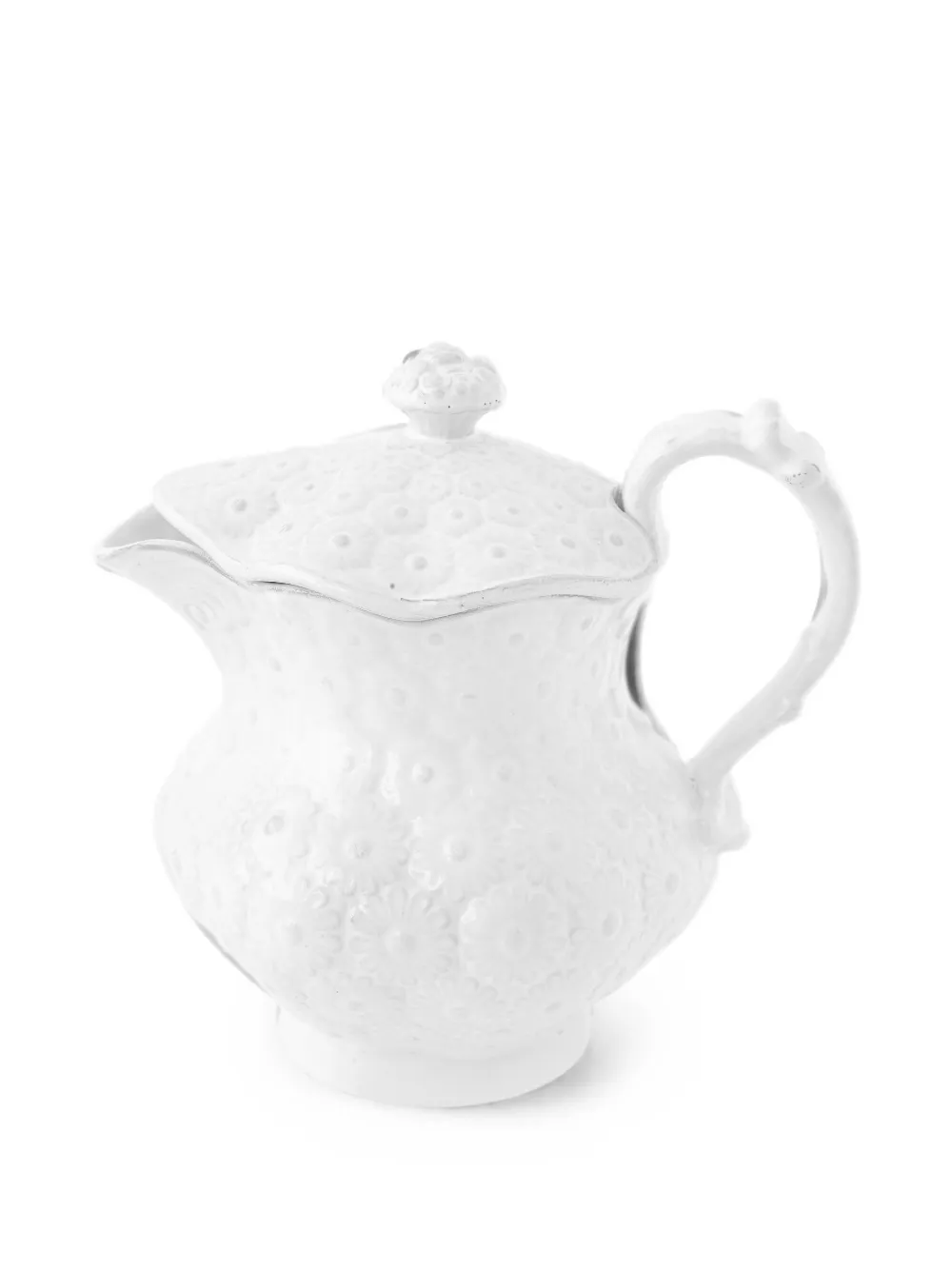 Astier De Villatte Pensée Floral-embossed Teapot In White