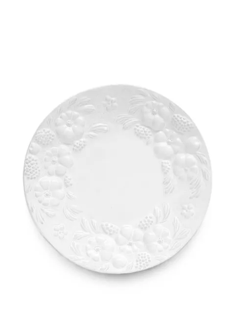 Astier De Villatte Hortus floral-embossed dessert plate
