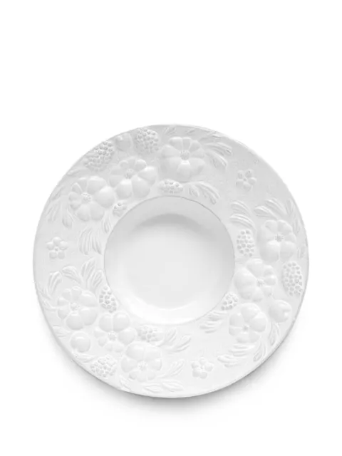 Astier De Villatte Hortus floral-embossed soup plate
