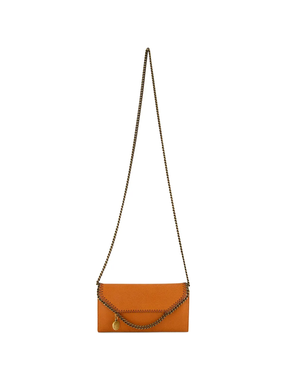 Stella McCartney Falabella chain-link crossbody bag - Arancione