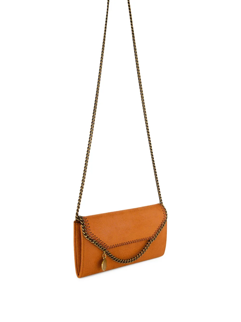 Stella McCartney Falabella crossbodytas met schakelketting Oranje