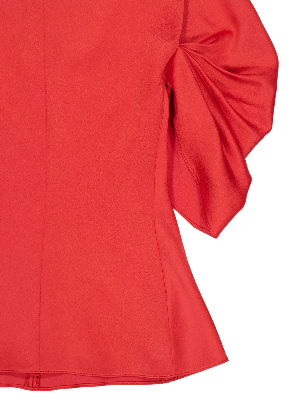 Stella McCartney Blouse met gedrapeerde mouwen Rood
