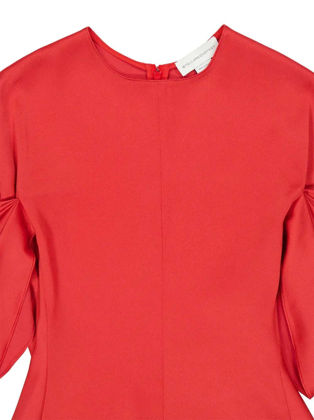 Stella McCartney Blouse met gedrapeerde mouwen Rood