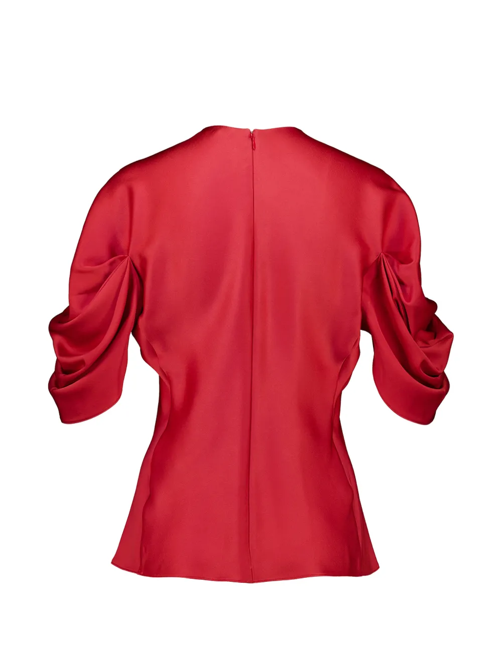 Stella McCartney Blouse met gedrapeerde mouwen Rood