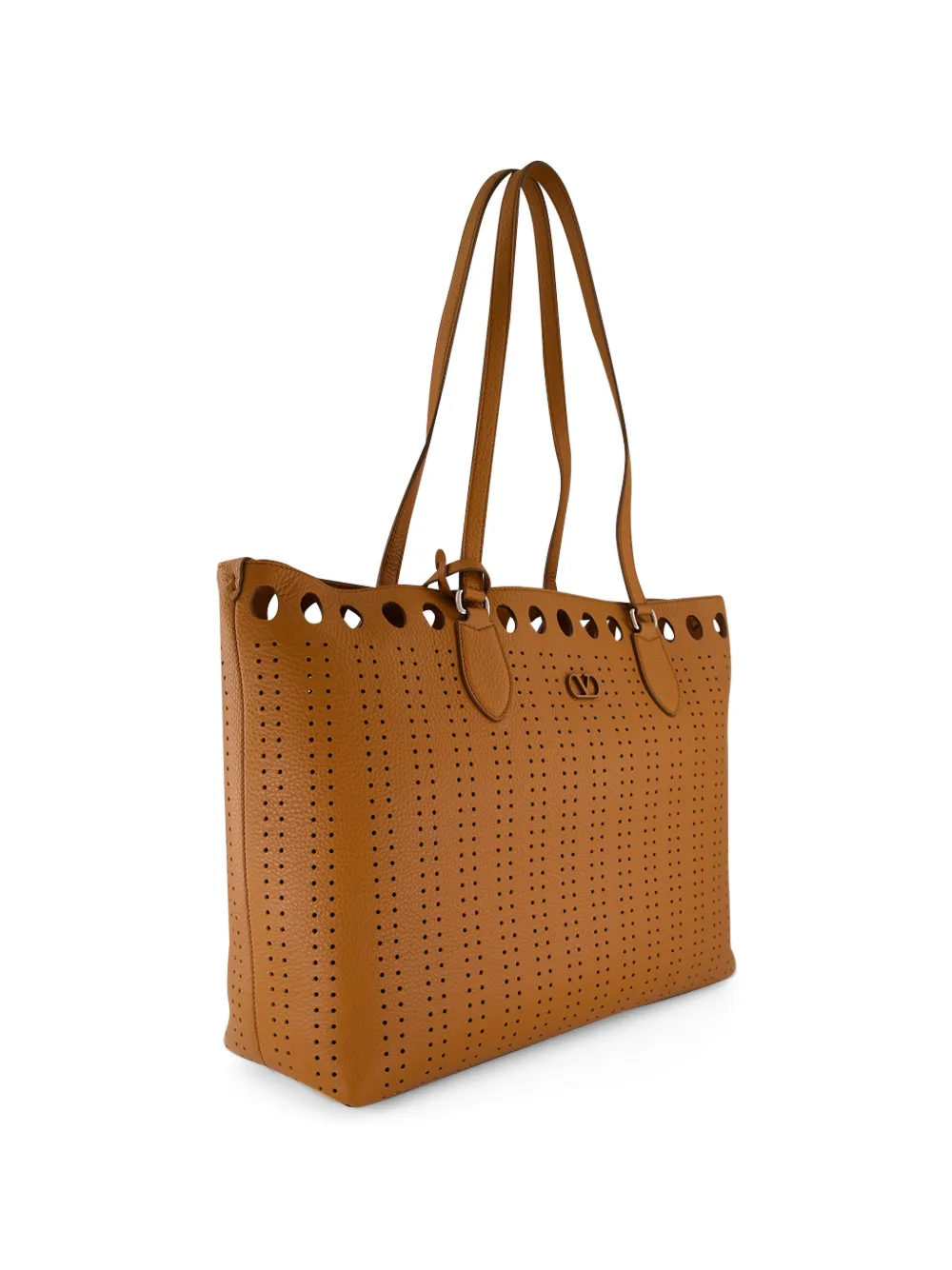 Valentino Garavani Geperforeerde shopper Bruin
