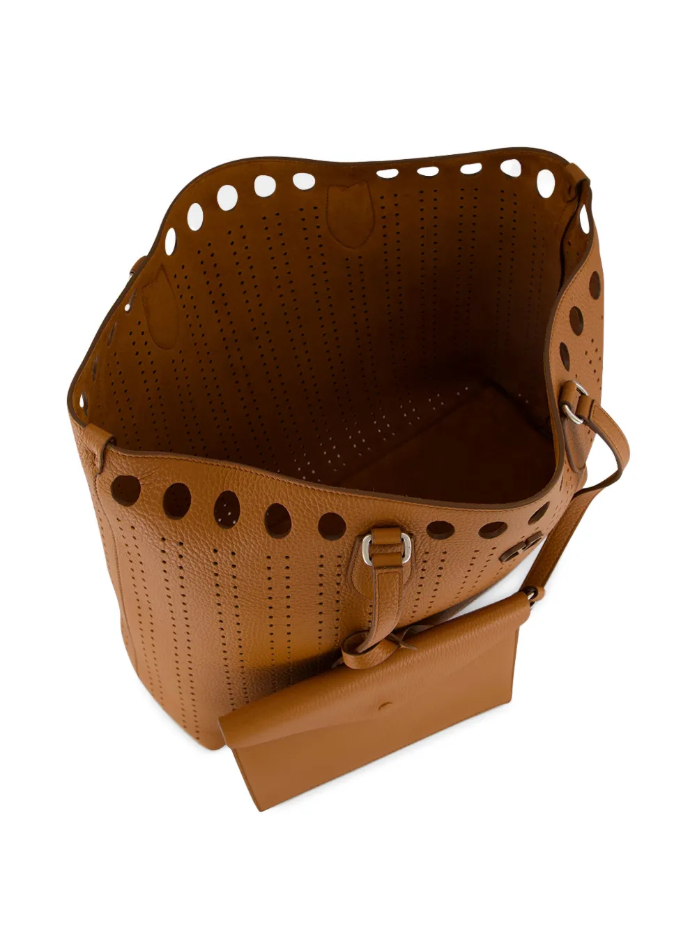 Valentino Garavani Geperforeerde shopper Bruin
