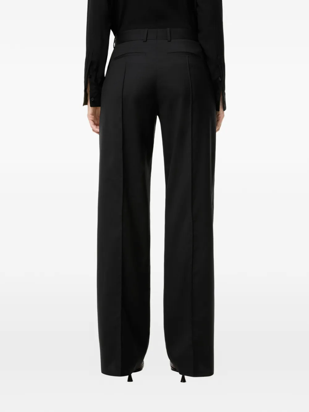 Burberry Wollen pantalon Zwart