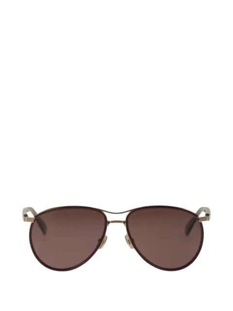Brunello Cucinelli titanium pilot sunglasses