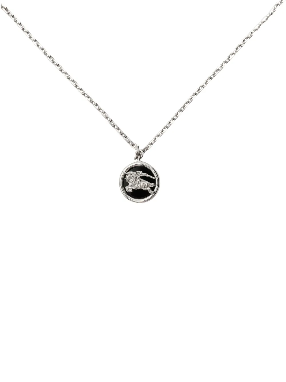 Burberry Knight coin necklace - Silber