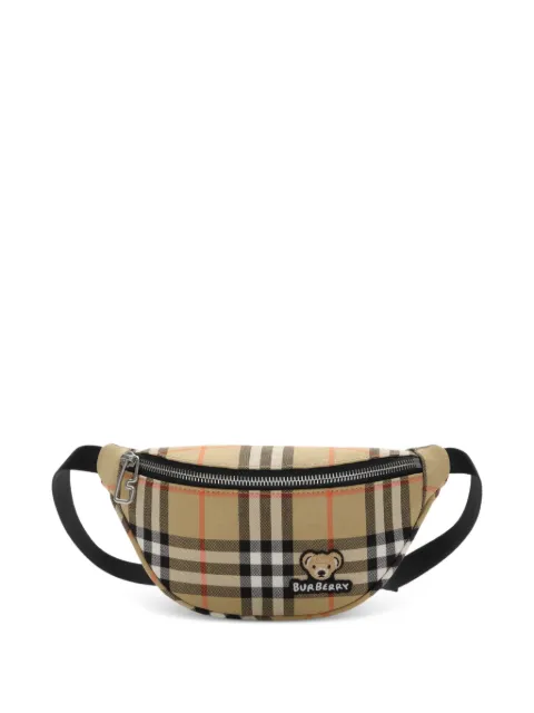 Burberry Kids 체크 벨트 백